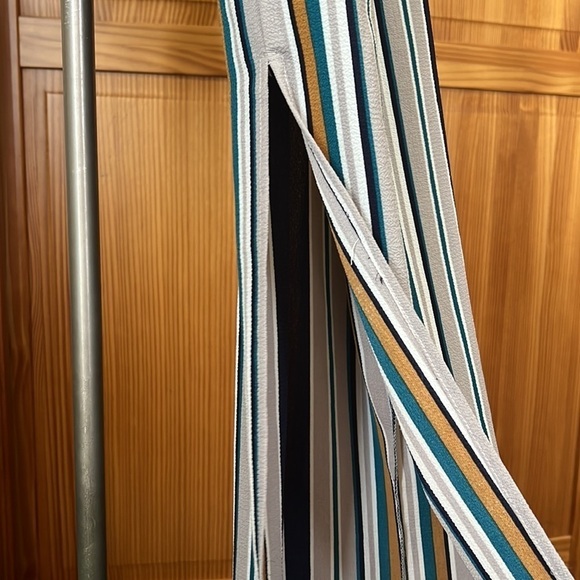 Monteau Small Stripe Tank Romper Jumper Ankle Length Cropped - Picture 5 of 8